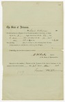 1858 December 23: O.H. Oats, Speaker of the House of Representatives, to Lewis Williams, Voucher for payment for Williams' service in Arkansas General Assembly
