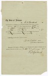 1859 January 17: O.H. Oats, Speaker of the House of Representatives, to R.K. Garland, Voucher for payment for Garland's service in Arkansas General Assembly