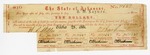 1861 October 28: Arkansas War Bond #71569 of A.W. Laymon, $10