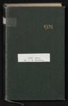 T. W. Hardison diary, 1932 by Thomas William Hardison
