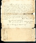 Isham Harrell bill of sale, 1857