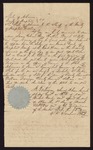 1841 March 4: Letter, from W. Arnett, sheriff; James Gibson, Henry Cheatham, Daniel T. Witter, George Conway, summoned
