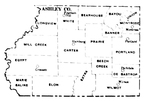 Ashley County townships map, 1930