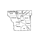 Cleveland County townships map, 1930