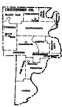 Crittenden County townships map, 1930