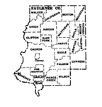 Faulkner County townships map, 1930
