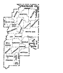 Franklin County townships map, 1930