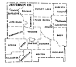 Jefferson County townships map, 1930