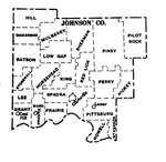 Johnson County townships map, 1930