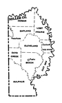 Miller County townships map, 1930