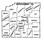 Montgomery County townships map, 1930