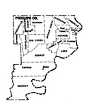 Phillips County townships map, 1930