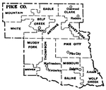 Pike County townships map, 1930