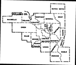 Pulaski County townships map, 1930