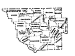 Randolph County townships map, 1930