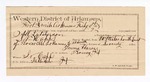 1893 February 06: Voucher, U.S. v. Al Atchison, introducing liquor; includes cost per diem and mileage; Stephen Wheeler, commissioner; D.V. Capps, deputy marshal; Thomas Harnes, guard; J.M. Dodge, deputy clerk; Jacob Yoes, U.S. marshal