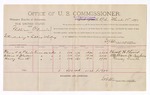 1893 March 15: Voucher, U.S. v. William Phurris, introducing and selling whiskey; includes cost per diem and mileage; E.B. Harrison, commissioner; Pleasant H. Pharis, William H. Madams, Harvey Smith, witnesses; Stephen Wheeler, clerk
