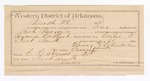 1893 March 29: Certificate of employment, Henry Clark, guard; Bob Morris, prisoner; Bynum Colbert, deputy marshal; C.C. Ayers, witness of signatures