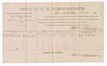 1893 April 06: Voucher, U.S. v. William Livingston, introducing liquor; includes cost per diem and mileage; Stephen Wheeler, commissioner; Jacob Yoes, U.S. marshal; C.W. Gilbert, witness