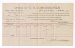 1893 April 13: Voucher, U.S. v. Henry Habbin, violating internal revenue laws; includes cost per diem and mileage; Stephen Wheeler, commissioner; Jacob Yoes, U.S. marshal; J.C. Brown, witness