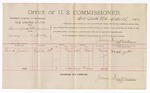 1893 April 20: Voucher, U.S. v. Edward Geodes and William Geodes, larceny; includes cost per diem and mileage; James Brizzolara, commissioner; Jacob Yoes, U.S. marshal; Frank Yeoder, witness