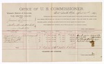 1893 April 21: Voucher, U.S. v. James Glover, assault with intent to kill; includes cost per diem and mileage; Jacob Yoes, U.S. marshal; Lizzie Glover, Louisa McIntosh, Annie Barnett, Goliah Soloman, witnesses; R.B. Creekman, witness of signatures