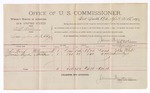 1893 April 26: Voucher, U.S. v. Bill Williams, larceny; includes cost per diem and mileage; James Brizzolara, commissioner; Jacob Yoes, U.S. marshal; John Ward, Marion Byrd, witnesses