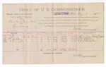 1893 May 04: Voucher, U.S. v. Frank Daniels, larceny; includes cost per diem and mileage; E.B. Harrison, commissioner; Jacob Yoes, U.S. marshal; Lee Cheng, Jo C. Allen, Ed Shanahan, witnesses