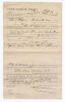1893 May 10: Voucher, to Henry Stafford, of Fort Smith, Arkansas, for assisting Ben F. Ayers, deputy marshal, in U.S. v. Jack Starr, Jeff Effent, resisting process; Stephen Wheeler, commissioner; C.C. Ayers, witness of signatures; J.M. Dodge, deputy clerk; Jacob Yoes, U.S. marshal