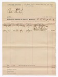 1893 May 08: Voucher, U.S. v. Lucien Holland, Pete Stanley; includes cost per diem and mileage; C.E. Copeland, deputy marshal; Robert Hodges, Sam Dilpworth, John Gandler, Isaac Combs, D.S.T. Cave, witnesses