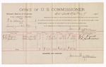 1893 May 09: Voucher, U.S. v. R.A. Adams, larceny; includes cost per diem and mileage; James Brizzolara, commissioner; Jacob Yoes, U.S. marshal; H.L. Rogers, T.L. Garrison, witnesses