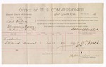 1893 May 11: Voucher, U.S. v. Loyd Kenton, introducing liquor; includes cost per diem and mileage; Stephen Wheeler, commissioner; Jacob Yoes, U.S. marshal; E.W. Roach, witness