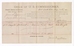 1893 May 15: Voucher, U.S. v. James Gidigan, violating internal revenue laws; includes cost per diem and mileage; James Brizzolara, commissioner; G.N. Wright, witness; Jacob Yoes, U.S. marshal