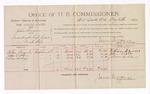 1893 May 18: Voucher, U.S. v. John Brown, proceeding to keep feace; includes cost per diem and mileage; James Brizzolara, commissioner; Jacob Yoes, U.S. marshal; William Esmond, John Victor, Sam Hulsey, witnesses