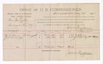 1893 May 24: Voucher, U.S. v. Lum Denwell, larceny; includes cost per diem and mileage; U.S. Evans, J.L. Everidge,  witnesses; R.B. Creekman, witness of signature