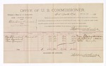 1893 May 25: Voucher U.S. v. Milo Creekmore, murder; includes cost per diem and mileage; Stephen Wheeler, clerk; Jacob Yoes, U.S. marshal; Ann E. Crossland, Sam Crossland, Cora Rayon, witnesses; R.B. Creekman, witness of signatures