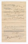1893 May 29: Voucher, to West Shockey, of Cameron, Choctaw Nation, for assisting Joe Coffee, deputy marshal, in U.S. v. Mack Franklin and Jeff Tedford; Stephen Wheeler, commissioner; J.M. Dodge, deputy clerk; Jacob Yoes, U.S. marshal