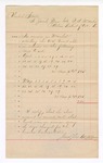 1893 May 29: Voucher, to Jacob Yoes, U.S. marshal; includes cost for service as marshal