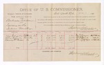 1893 May 24: Voucher, U.S. v. Anderson Gordon, larceny; Stephen Wheeler, commissioner; Jacob Yoes, U.S. marshal; Dan Grayson, Alex Beemore, Barry McQueen, witnesses; R.B. Creekman, witness of signatures
