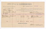 1893 September 20: Voucher, U.S. v. Robert Adair, assault with intent to kill; includes costs of per diem and mileage; Eli Archie, James French, witnesses; George J. Crump, U.S. marshal; Stephen Wheeler, commissioner