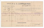 1893 November 24: Voucher, U.S. v. Willie Little Dove, introducing and selling whisky; includes costs of per diem and mileage; Lamark Smith, witness; George J. Crump, U.S. marshal; J.W. Clark, commissioner