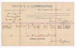1893 December 08: Voucher, U.S. v. Freeman Span, introducing spirituous liquor; includes costs of per diem and mileage; Isaac N. Pearce, John P. Riddle, witnesses; George J. Crump, U.S. marshal; James Brizzolara, commissioner