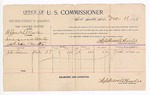 1893 December 11: Voucher, U.S. v. W.J. Jones and S.J. Barton, introducing and selling spirituous liquor; includes costs of per diem and mileage; John Salmon, witness; George J. Crump, U.S. marshal; Stephen Wheeler, commissioner