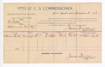 1893 December 11: Voucher, U.S. v. E. Little, adultery; includes costs of per diem and mileage; Arthur Lester, witness; George J. Crump, U.S. marshal; James Brizzolara, commissioner