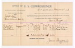 1893 December 11: Voucher, U.S. v. Joseph Dye, threatening to kill; includes costs of per diem and mileage; J.C. Overton, C.H. Sypers, Frank Miles, witnesses; George J. Crump, U.S. marshal; James Brizzolara, commissioner