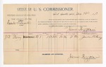 1893 December 18: Voucher, U.S. v. Cabell Tidwell; includes costs of per diem and mileage; James R. Berry, witness; George J. Crump, U.S. marshal; James Brizzolara, commissioner