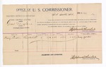 1893 December 21: Voucher, U.S. v. Grant Douglas, larceny; includes costs of per diem and mileage; Henry Loudon, witness; George J. Crump, U.S. marshal; Stephen Wheeler, commissioner