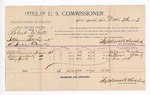 1893 December 26: Voucher, U.S. v. Robert White, introducing spirituous liquors; includes costs of per diem and mileage; Ella Braswell, Lizzie Swolford, Mary York, witnesses; George J. Crump, U.S. marshal; Stephen Wheeler, commissioner
