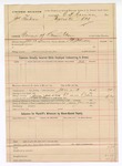 1894 January 11: Voucher, U.S. v. James Andrews, warrant of committment; J.B. Johnson, deputy marshal; E.B. Harrison, commissioner