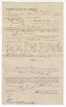 1894 January 11: Voucher, to Ben Knight, of Fayetteville, Arkansas, for assisting T.B. Johnson, deputy marshal, in U.S. v. George Teishi, John Landers, Henry Thompson; E.B. Harrison, commissioner; Stephen Wheeler, clerk; Edgar Davis, assistant U.S. attorney; George J. Crump, U.S. marshal; F.B. Johnson, U.S. marshal; W. Cravens, witness to signature